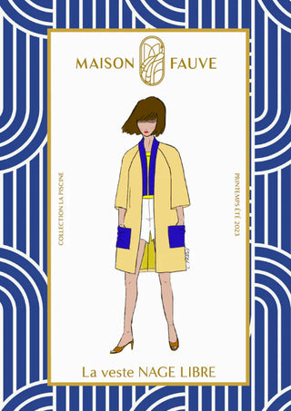 Patron pochette Patron couture veste Nage Libre - Maison Fauve