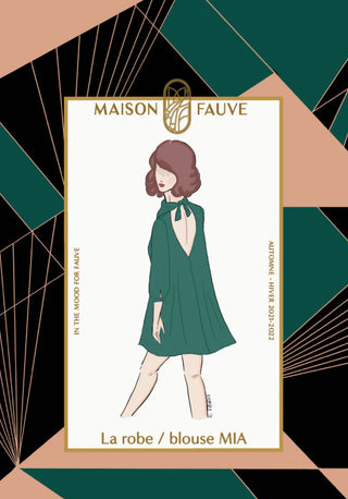 Patron pochette robe, blouse Mia - Maison Fauve